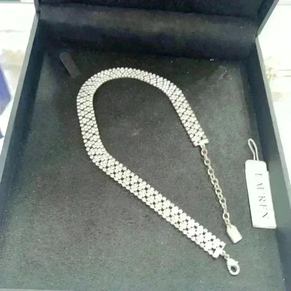 Lauren Ralph Lauren rhinestone choker necklace - Picture 4 of 6